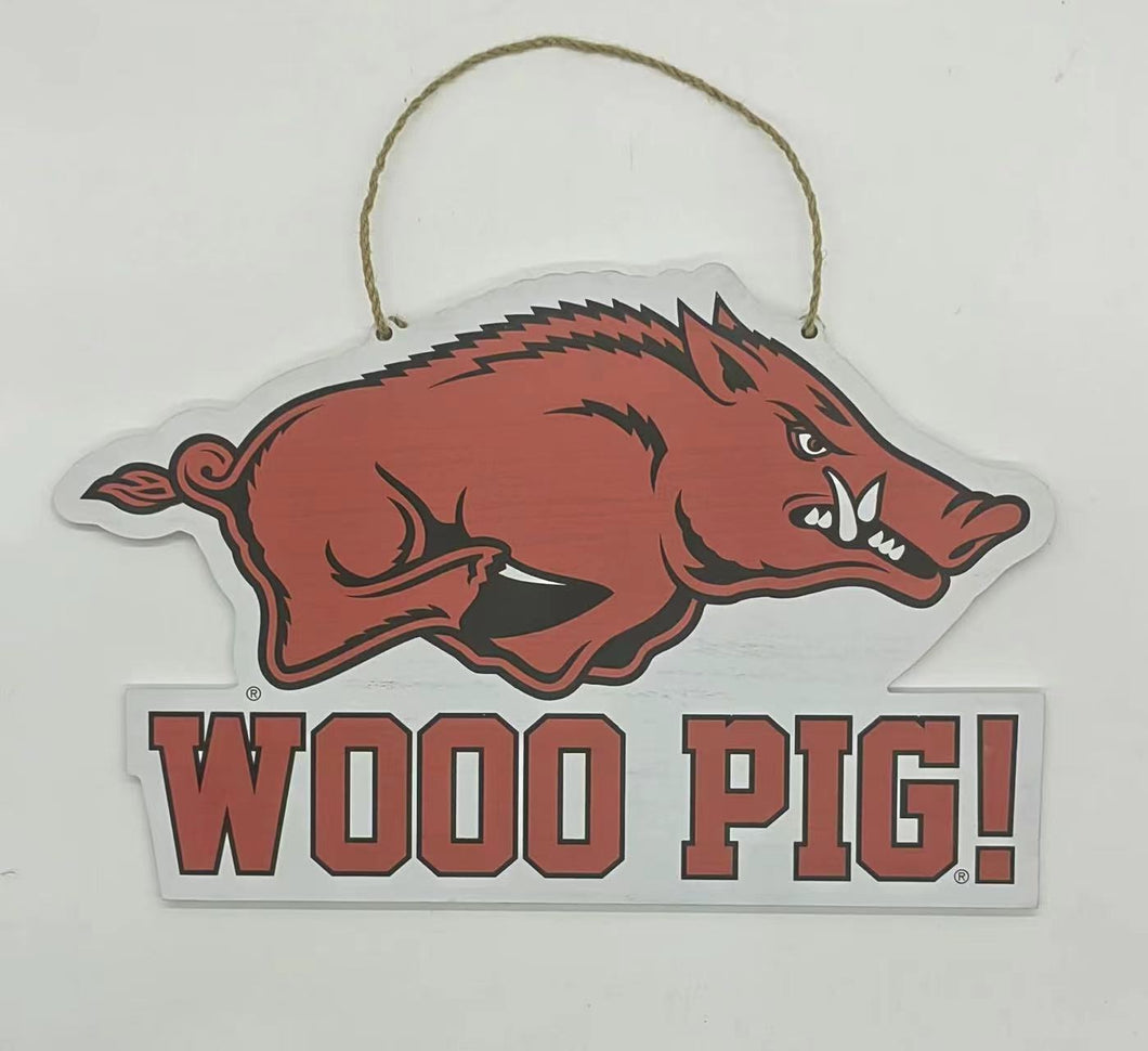 Arkansas Logo Wood Door Hanger