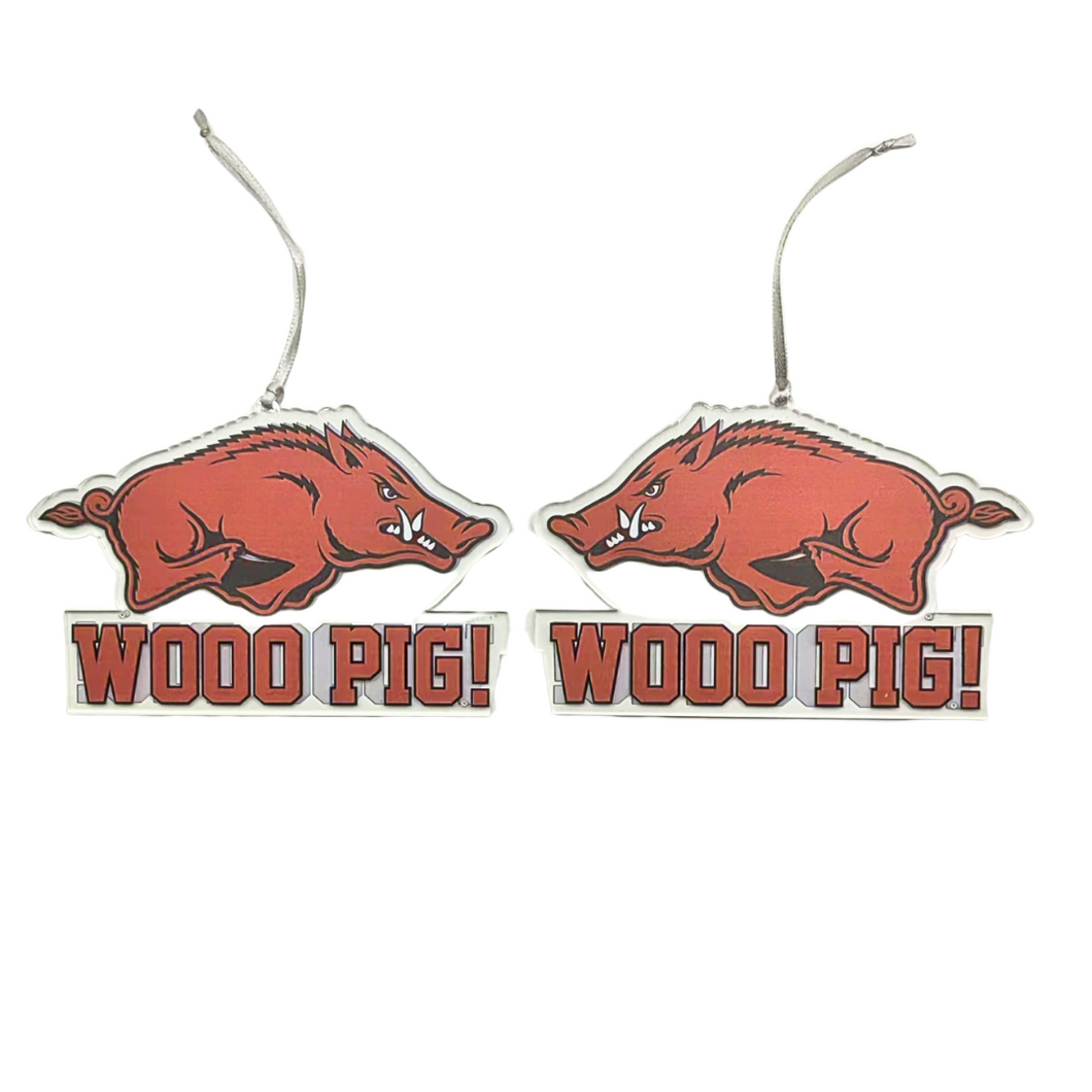 Arkansas Logo Acrylic Ornament