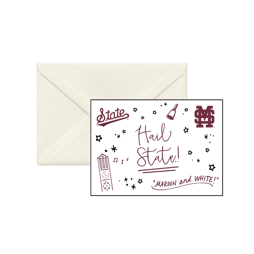 Mississippi State Confetti Boxed Note Cards