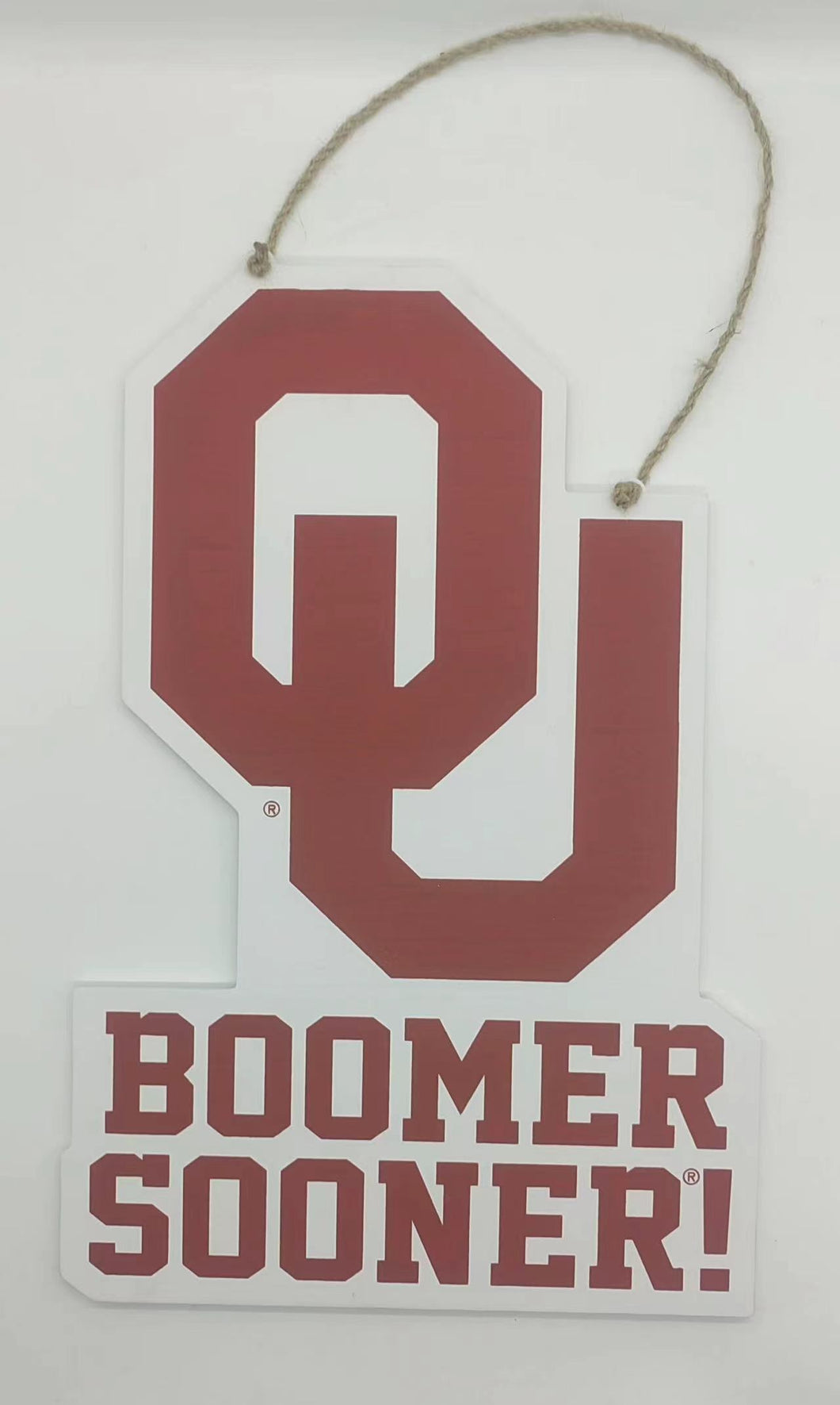 Oklahoma Logo Wood Door Hanger