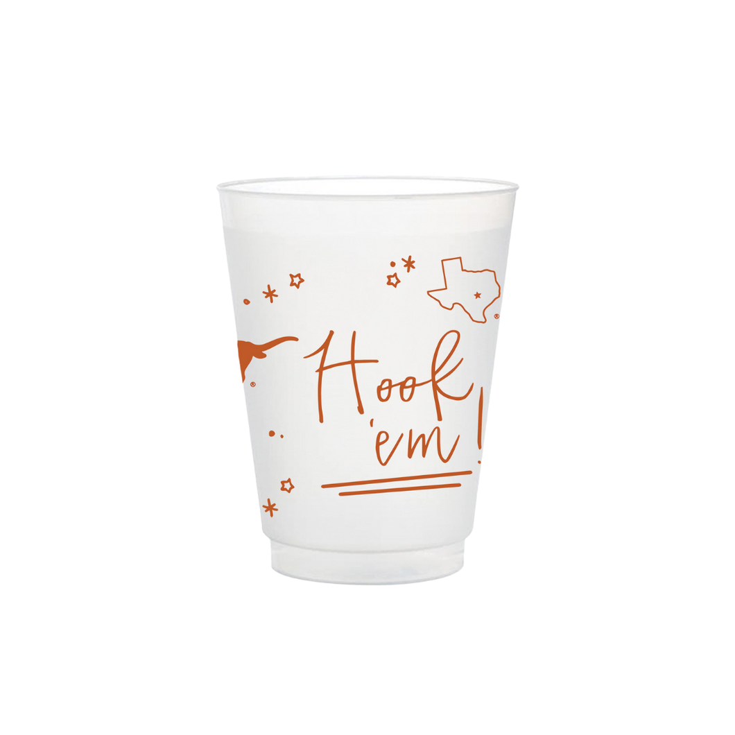 Texas Frosted Flex Party Cups (8-Pack)